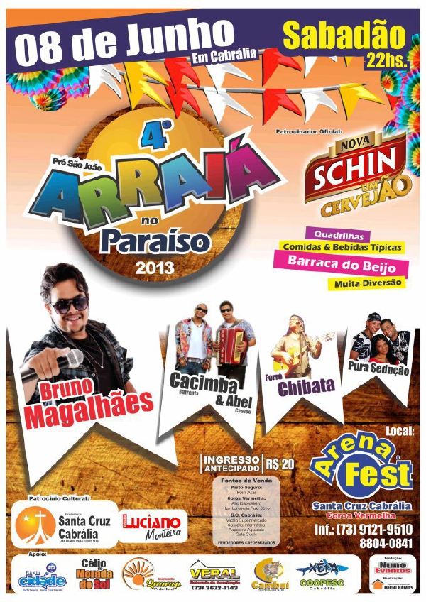Cartaz   Arena Fest, Sábado 8 de Junho de 2013