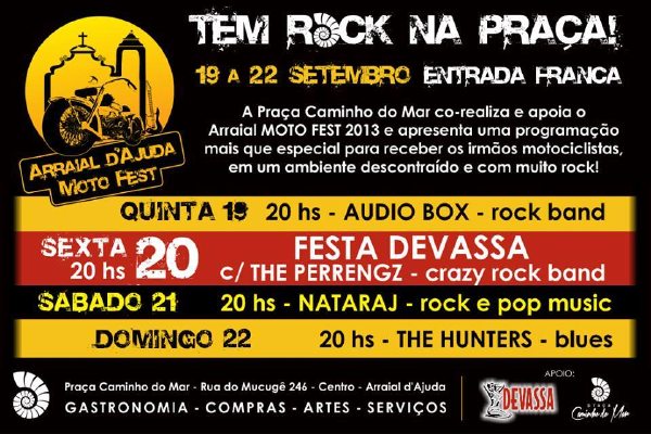 Cartaz   Miloca Crepes e Hambrgueres - Rua du Mucug, 250, Sábado 21 de Setembro de 2013