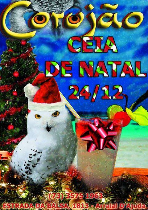 Cartaz   Corujo - Estrada da Balsa 1813 - Praia de Araape, Terça-feira 24 de Dezembro de 2013