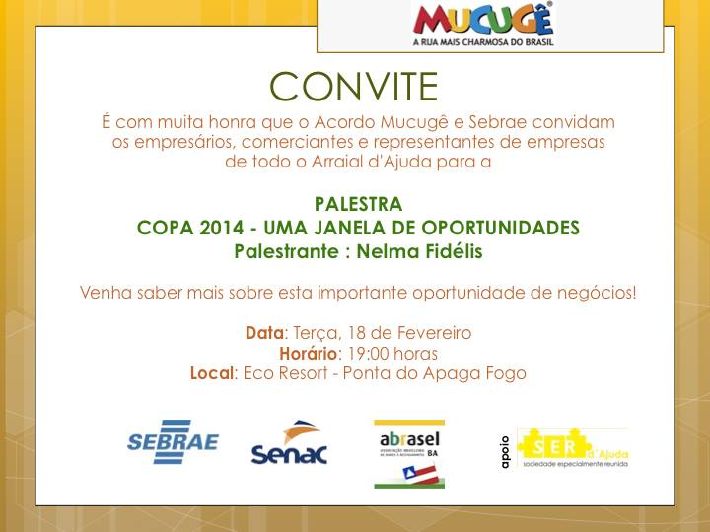 Cartaz   Eco Resort - Ponta do Apaga Fogo, Terça-feira 18 de Fevereiro de 2014
