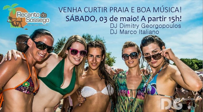 Cartaz   Cabana Recanto do Sossgo - Av. Beira Mar, n 10130 - Praia do Mut, Sábado 3 de Maio de 2014