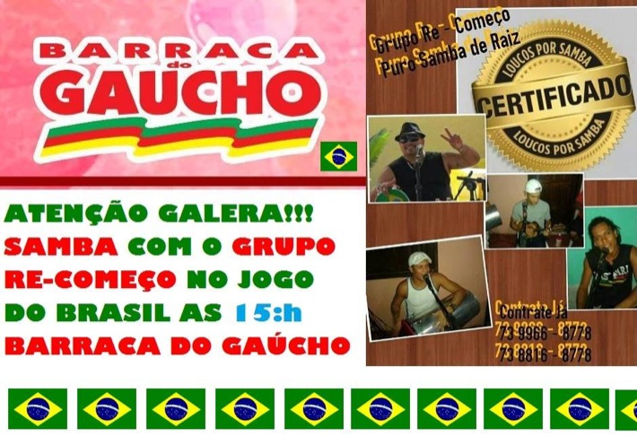 Cartaz   Barraca do Gacho, Terça-feira 17 de Junho de 2014