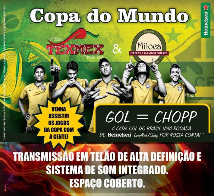Cartaz   Milloca TexMex Music Bar - Rua du Mucug, 250, Sexta-feira 4 de Julho de 2014