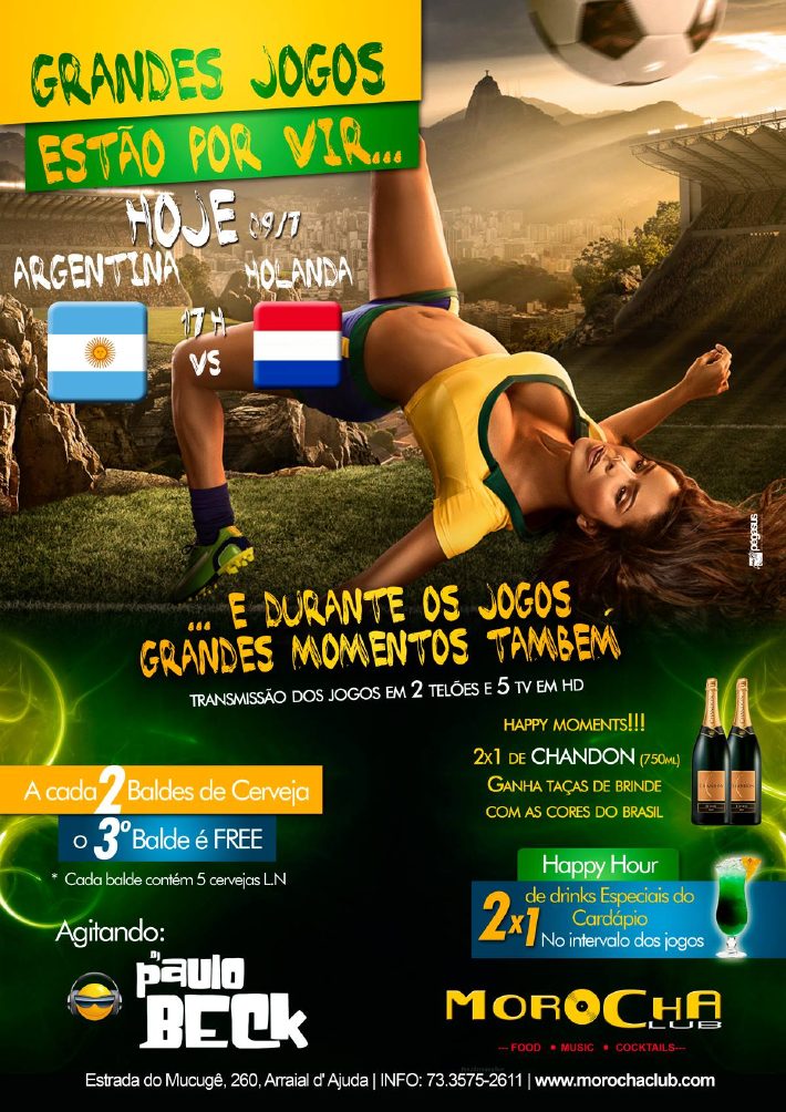 Cartaz   Morocha Club - Estrada do Mucug, 290, Quarta-feira 9 de Julho de 2014