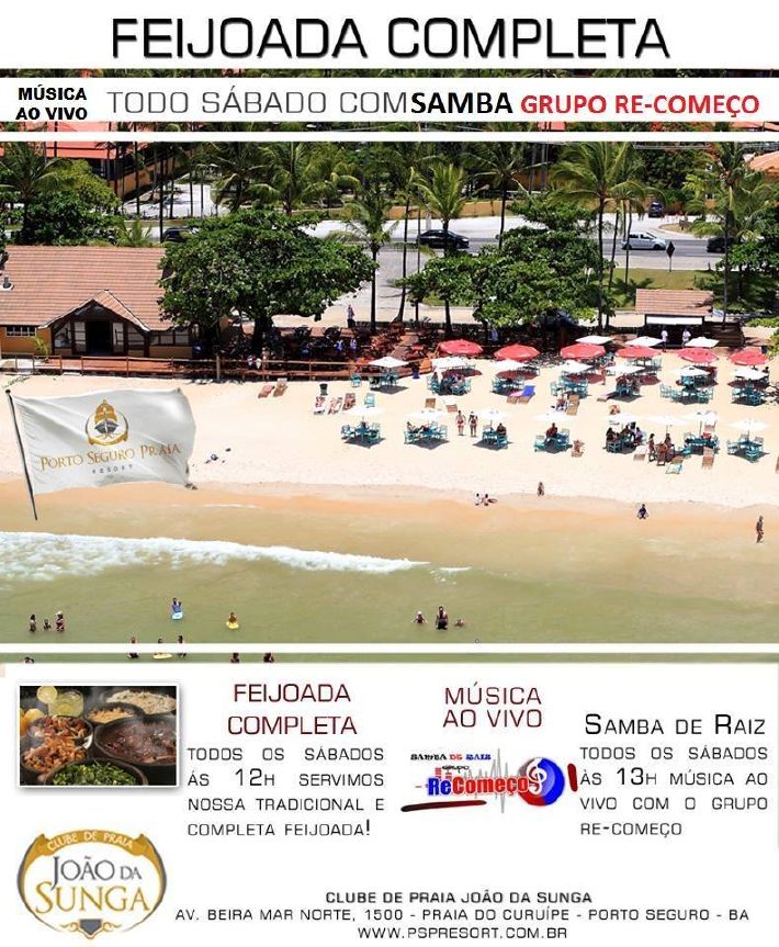 Cartaz   Clube de praia Joo da Sunga - Avenida Beira-Mar Norte 1500, praia de Taperapu, Sábado 12 de Julho de 2014