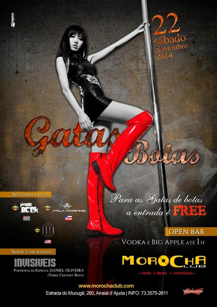 Cartaz   Morocha Club - Estrada do Mucug, 290, Sábado 22 de Novembro de 2014