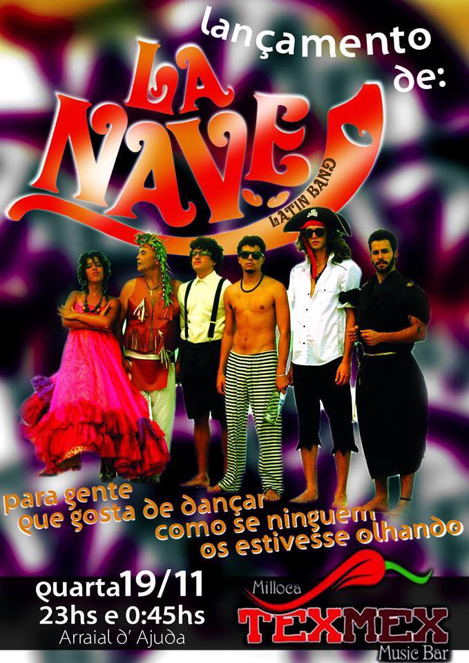 Cartaz   Milloca TexMex Music Bar - Rua du Mucug, 250, Quarta-feira 19 de Novembro de 2014