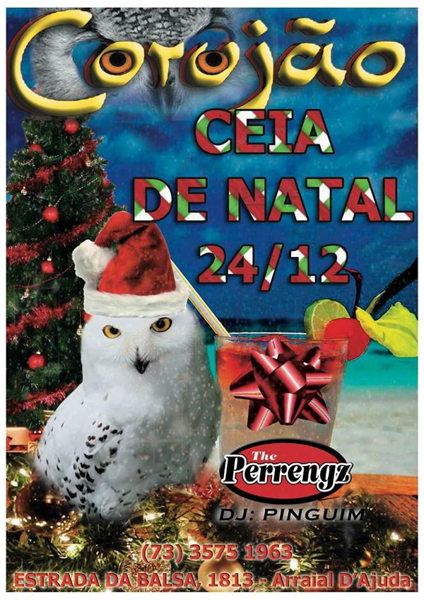 Cartaz   Corujo - Estrada da Balsa 1813 - Praia de Araape, Quarta-feira 24 de Dezembro de 2014