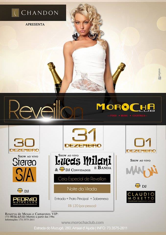 Cartaz   Morocha Club - Estrada do Mucug, 290, Quinta-feira 1 de Janeiro de 2015
