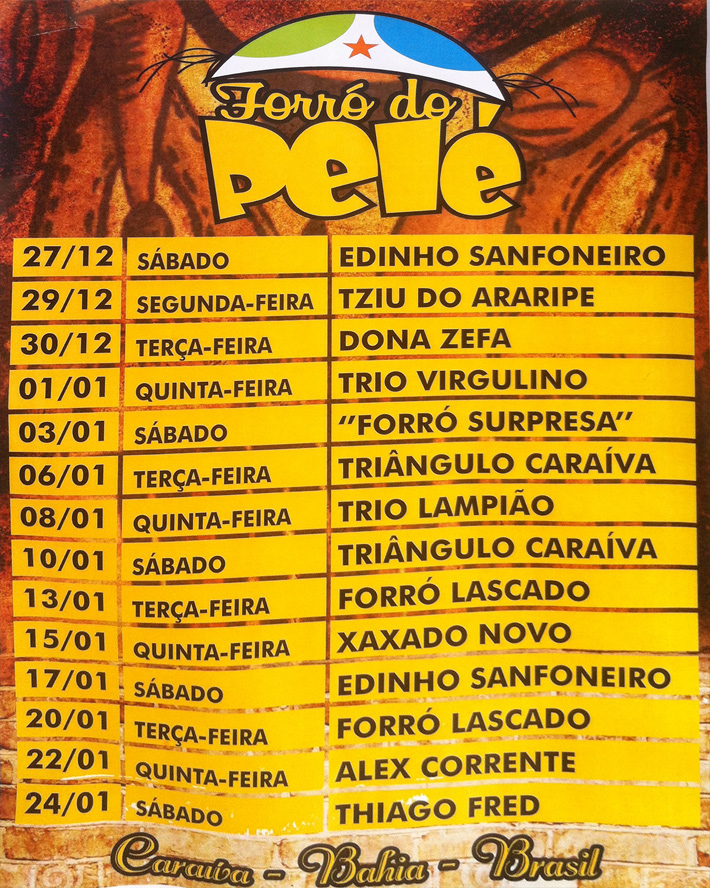 Cartaz   Forr do Pel - Rua dos Navegantes, Terça-feira 6 de Janeiro de 2015