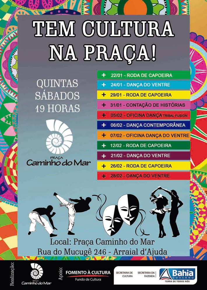 Cartaz   Praa Caminho do Mar - Rua do Mucug, 246 , Quinta-feira 12 de Fevereiro de 2015