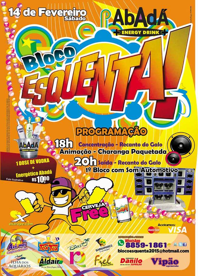 Cartaz   Casa da Lenha - Praa Visconde de Porto Seguro, s/n, Sábado 14 de Fevereiro de 2015