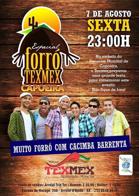Cartaz   Milloca TexMex Music Bar - Rua du Mucug, 250, Sexta-feira 7 de Agosto de 2015