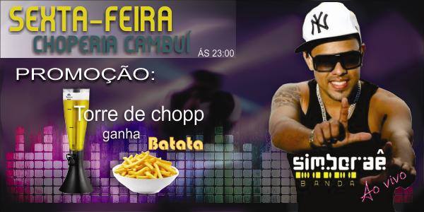 Cartaz  - Choperia & Caf Cambu - Av. dos Navegantes, Sexta-feira 17 de Outubro de 2014