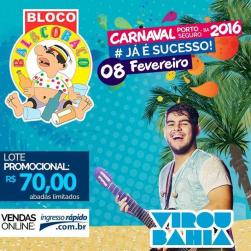 panfleto Bloco Balacobaco - Virou Bahia