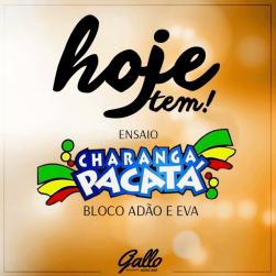 panfleto Ensaios de Carnaval da Charanga Pacat
