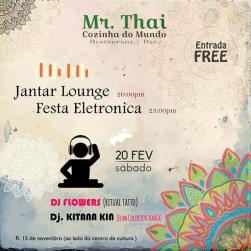 panfleto Dj Flowers & Dj Kitana Kin