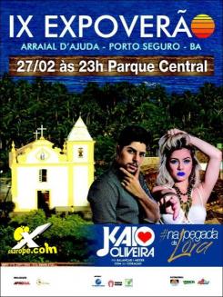 panfleto Kaio Oliveira & Na Pegada da Lra