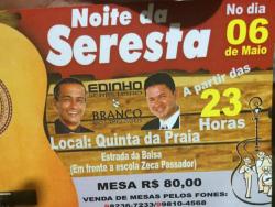 panfleto Edinho Seresteiro e Branco dos Teclados, 11 anos