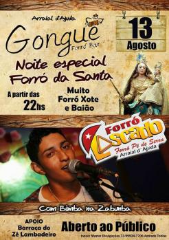 panfleto Noite especial Forr da Santa
