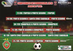 panfleto Campeonato Intermunicipal de Futebol: Porto Seguro x Eunpolis