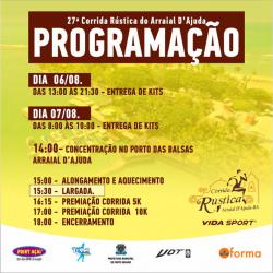 panfleto XXVII Corrida Rstica do Arraial d'Ajuda