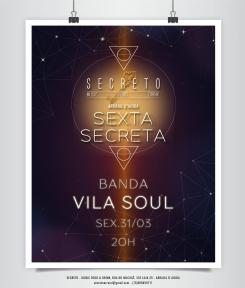 panfleto Sexta Secreta - Vila Soul