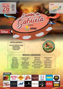 panfleto 8 edio do Samba da Gabriela