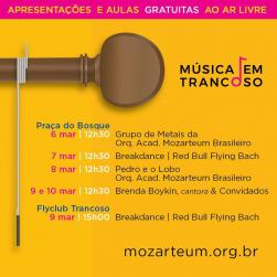 panfleto Grupo de metais do Orquestra Acadmica Mozarteum Brasileiro
