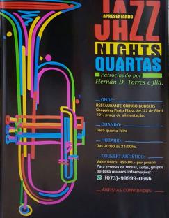panfleto Noite de Jazz