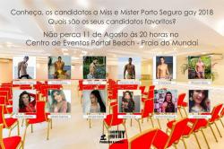 panfleto Concurso Miss e Mister Porto Seguro Gay 2018