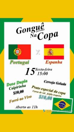 panfleto Gongu na Copa - Portugal x Espanha