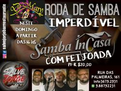 panfleto Samba InCasa + Dj Mary