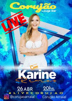 panfleto Karine Ramos LIVE
