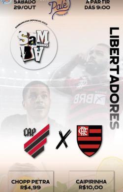 panfleto Samba InCasa + Copa Libertadores