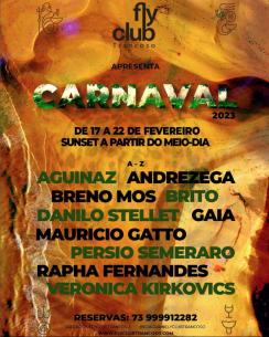 panfleto Carnaval Sunset Party