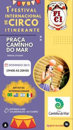 panfleto 1 Festival Internacional de Circo Itinerante