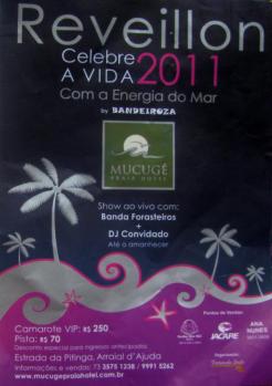 panfleto Reveillon do Mucug Praia Hotel