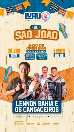 panfleto Luau de So Joo