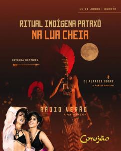 panfleto Ritual indgena Patax da Lua Cheia