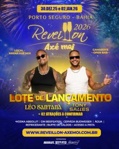 panfleto Rveillon Ax Moi 2026 - Lo Santana + Tony Salles