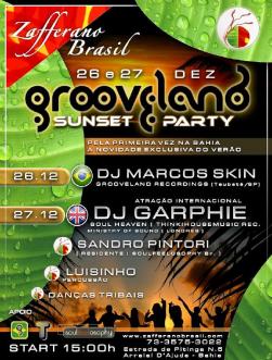 panfleto Grooveland Sunset Party
