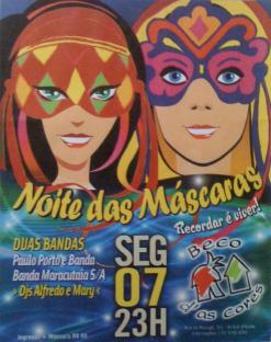 panfleto Noite das Mscaras 2011