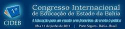 panfleto 1 Congresso Internacional de Educao do Estado da Bahia 