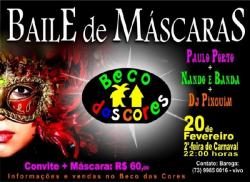 panfleto Baile de Mscaras 2012