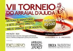 panfleto VII Torneio de Tnis do Arraial d'Ajuda
