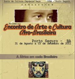 panfleto I Encontro de Arte e Cultura Afro-Brasileira 