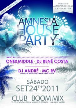 panfleto Amnesia House Party