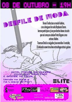 panfleto Desfile de Moda