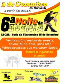 panfleto 6 Noite da Boemia